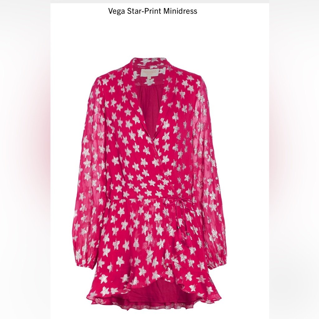 New Rococo Sand Vega Star Print Dress